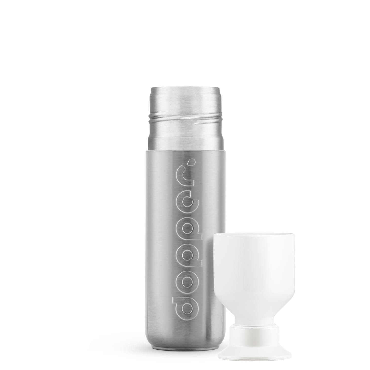 7214_Dopper_Insulated_Silver_350ml_Bottle+Cup_1500x1500
